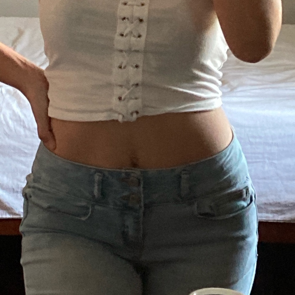 Light skinny jeans